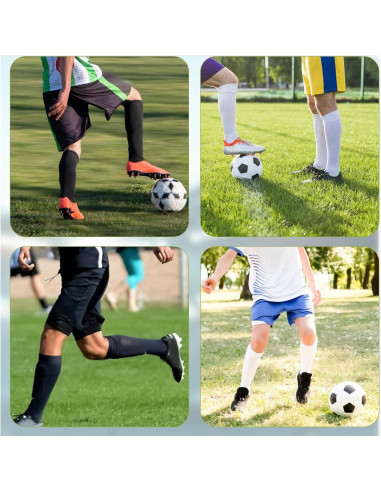 Fundas para Espinilleras de Fútbol FdcLixuvol 2 Pares Transpirables