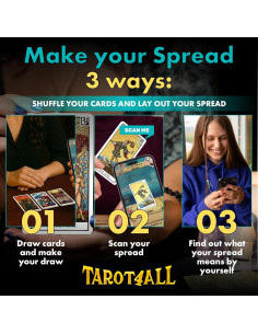 Baraja de Tarot TAROT4ALL 78 Cartas con Aplicación AI 2