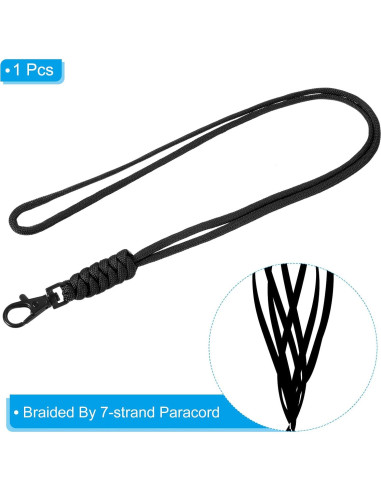 Cinta para Insignias PATIKIL Negra con Gancho de Langosta