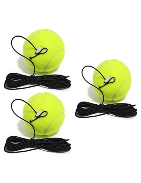 3 Pelotas de Entrenamiento de Tenis LIYUANBAIHUO con Cuerda