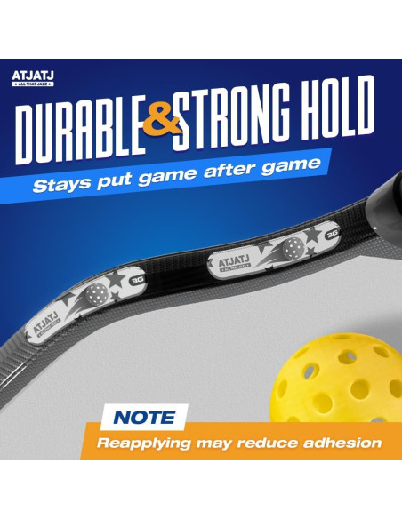 Cinta de Plomo Gris ATJATJ para Palas de Pickleball 12 Pcs