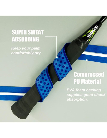 Empuñaduras Antideslizantes Senston 3 Pcs para Raquetas