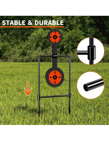 Objetivos de Tiro Doble Spinner Highwild 0.95 cm Acero Automático