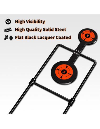 Objetivos de Tiro Doble Spinner Highwild 0.95 cm Acero Automático