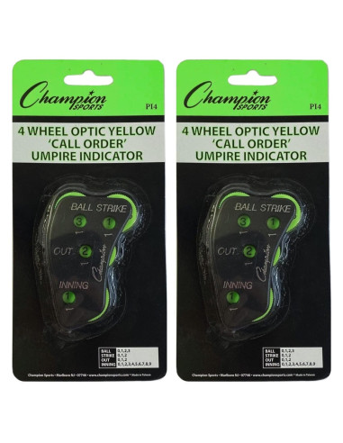 Contador Clicker de Umpire Champion 4 Ruedas para Béisbol