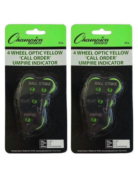 Contador Clicker de Umpire Champion 4 Ruedas para Béisbol