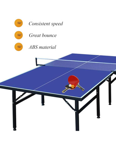 Pelotas de Ping Pong MAPOL 40mm Naranja 50 Unidades Premium