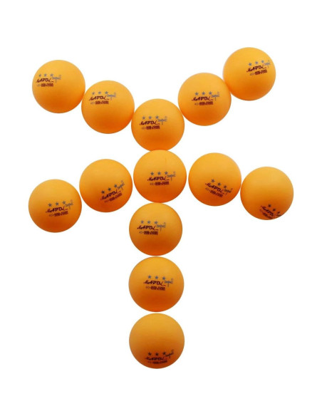 Pelotas de Ping Pong MAPOL 40mm Naranja 50 Unidades Premium