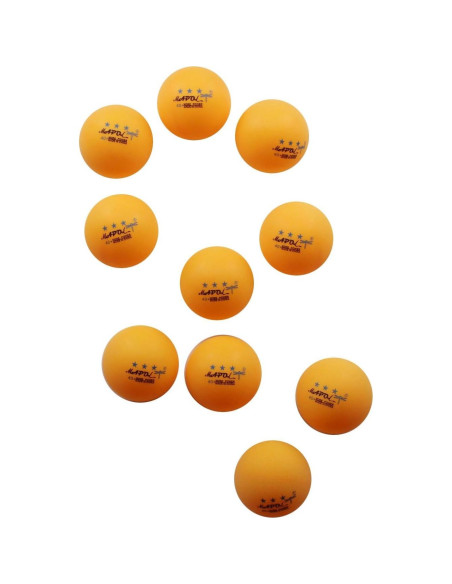 Pelotas de Ping Pong MAPOL 40mm Naranja 50 Unidades Premium