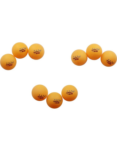 Pelotas de Ping Pong MAPOL 40mm Naranja 50 Unidades Premium