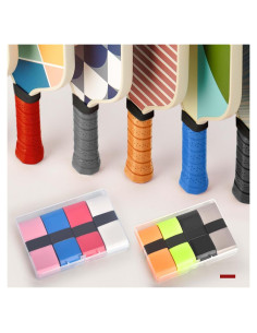 Cinta de Agarre AccEncyc 8 Piezas Multicolor para Raquetas