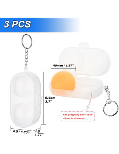 Funda Protectora Cosmos para Pelotas de Tenis de Mesa - 3 Pcs 2