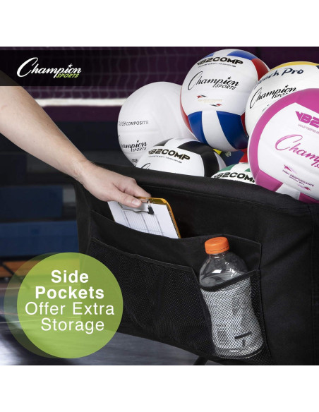Carro de Voleibol Plegable Champion Sports Pro - 40 Pelotas