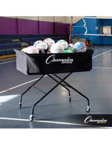 Carro de Voleibol Plegable Champion Sports Pro - 40 Pelotas
