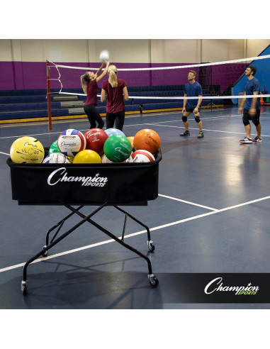 Carro de Voleibol Plegable Champion Sports Pro - 40 Pelotas