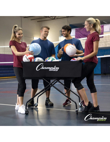 Carro de Voleibol Plegable Champion Sports Pro - 40 Pelotas