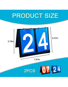 Marcador Volteador Portátil Vyooxcy 2 Piezas 20x16cm 2