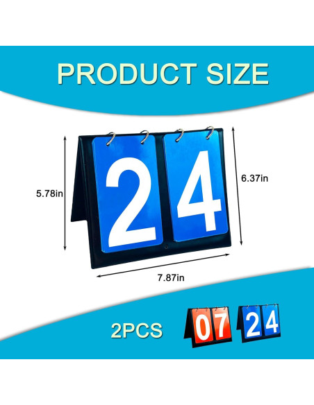 Marcador Volteador Portátil Vyooxcy 2 Piezas 20x16cm