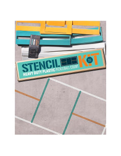 Kit Plantilla Pickleball STENCILIT - Media Cancha 13.41x6.10m