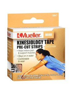 Cinta Kinesiológica Mueller IStrips Beige 5.08 cm 20 Tiras