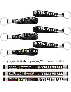 Llavero de Silicona Hicarer 24 Piezas Voleibol Motivacional 2