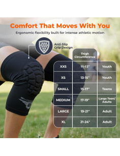 Rodilleras de Voleibol Bucwild Sports Camo Negro XS - 1 Par 2