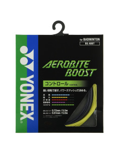 Cuerda de Bádminton Yonex Aerobite Boost 10m Grafito/Amarillo