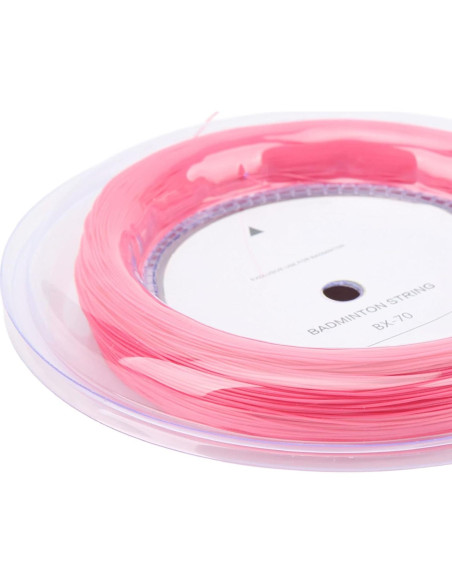 Cuerda de Bádminton Nylon Gonetre 200m 0.7mm Rosa