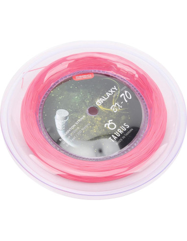 Cuerda de Bádminton Nylon Gonetre 200m 0.7mm Rosa