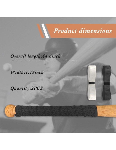 Empuñadura de Bate Yuibthr Precortada 2 Piezas Multicolor