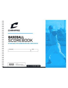 Libro de Puntuación de Béisbol CHAMPRO 52 Páginas