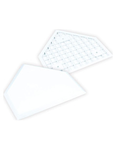 Placa de Inicio de Béisbol CHAMPRO 1.27 cm Grosor Waffle Blanca