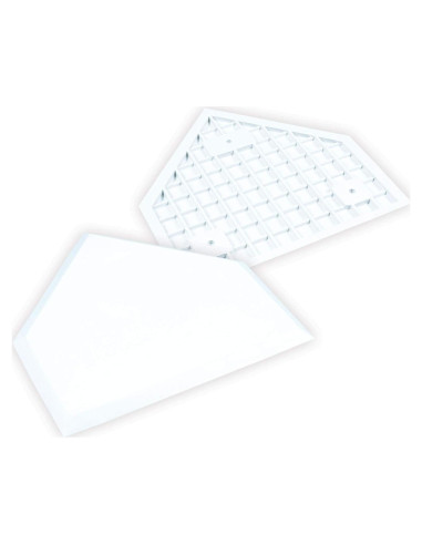 Placa de Inicio de Béisbol CHAMPRO 1.27 cm Grosor Waffle Blanca