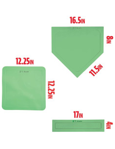 Conjunto de Bases de Béisbol Franklin Sports - 5 Piezas de Goma 2