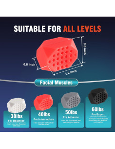 Ejercitador de Mandíbula Komick - 4 Resistencias Faciales 2