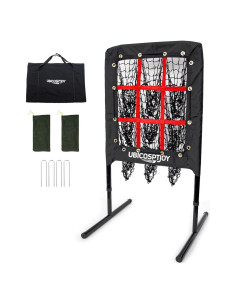 Red de Lanzamiento Béisbol UbiCoSptJoy 9 Huecos Ajustable 114.3 cm