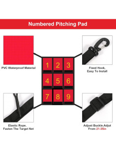 Red de Zona de Strike Impermeable Wiseek 48.3x68.6cm 2