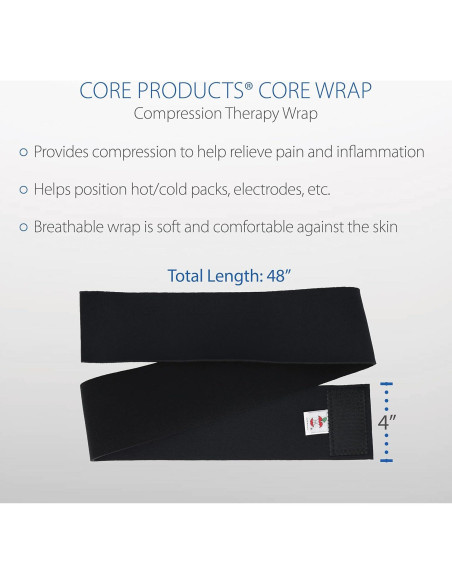 Venda de Compresión Core Products 10 cm x 122 cm Neopreno