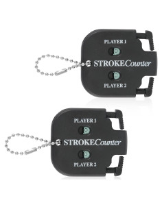 Contador de Golpes de Golf PEUTIER - 2 Piezas, Negro