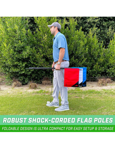 Banderas de Golf GoSports Paquete de 3 para Práctica