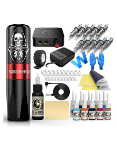 Kit de Tatuaje Wormhole WTK187 con 11 Tintas y 10 Agujas
