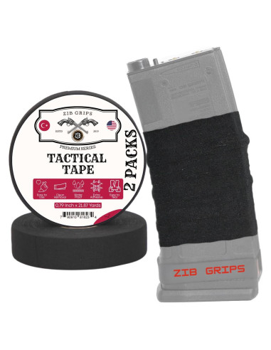 Cinta de Agarre Zib Grips Táctica Negra 19.98m Resistente al Agua