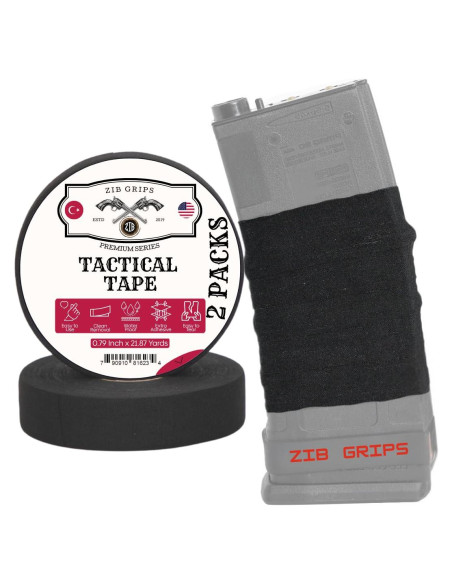 Cinta de Agarre Zib Grips Táctica Negra 19.98m Resistente al Agua