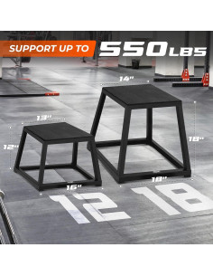 Caja Pliométrica de Acero Yes4All 30.48cm 250kg Preensamblada 2