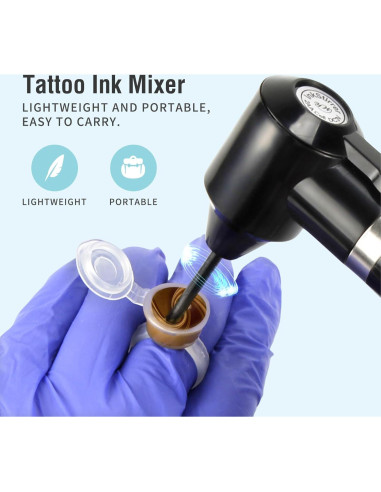 Máquina Mezcladora de Tinta Yugui con 100 Palitos y Copas