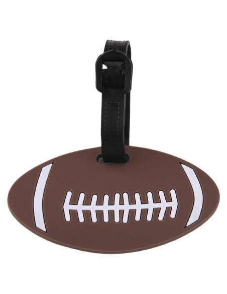 Etiqueta de Equipaje de Fútbol MXXGMYJ Redonda 14.99x8.99cm