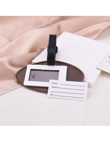 Etiqueta de Equipaje de Fútbol MXXGMYJ Redonda 14.99x8.99cm