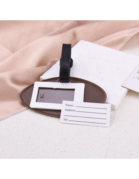 Etiqueta de Equipaje de Fútbol MXXGMYJ Redonda 14.99x8.99cm