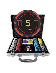 Juego de Póker 200 Fichas 11.5g LOYCHIP con Estuche