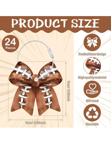 24 Etiquetas de Equipaje de Fútbol Windkream con Lazo PVC